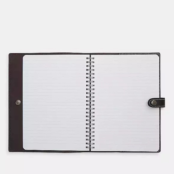 NEW Coach Disney X Coach Holiday Print Coated Canvas Leather Notebook Journal - Picture 3 of 15